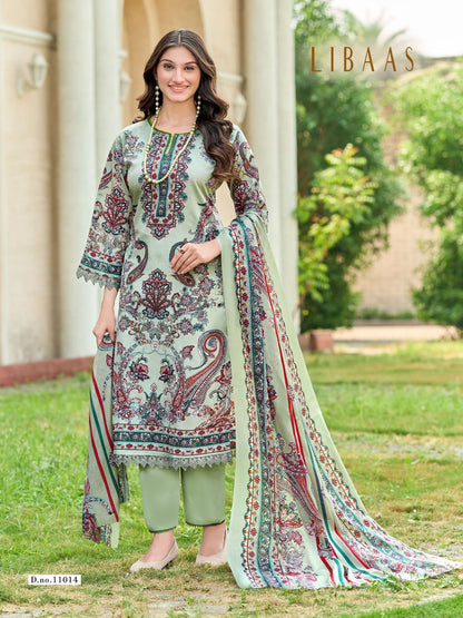 Libaas Vol 11 Ganesha Cotton Karachi Salwar Suits Exporter Gujarat