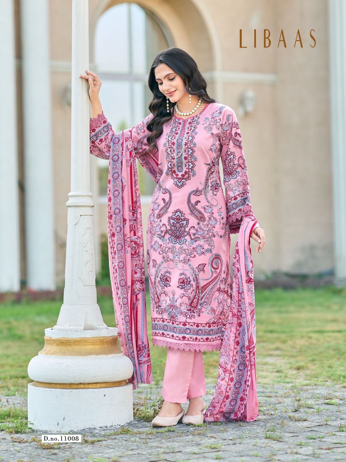 Libaas Vol 11 Ganesha Cotton Karachi Salwar Suits Exporter Gujarat