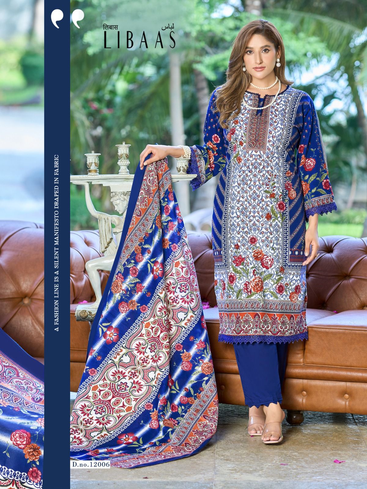 Libaas Vol 12 Ganesha Cotton Karachi Salwar Suits Exporter India