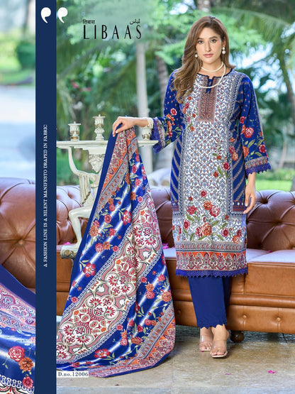 Libaas Vol 12 Ganesha Cotton Karachi Salwar Suits Exporter India