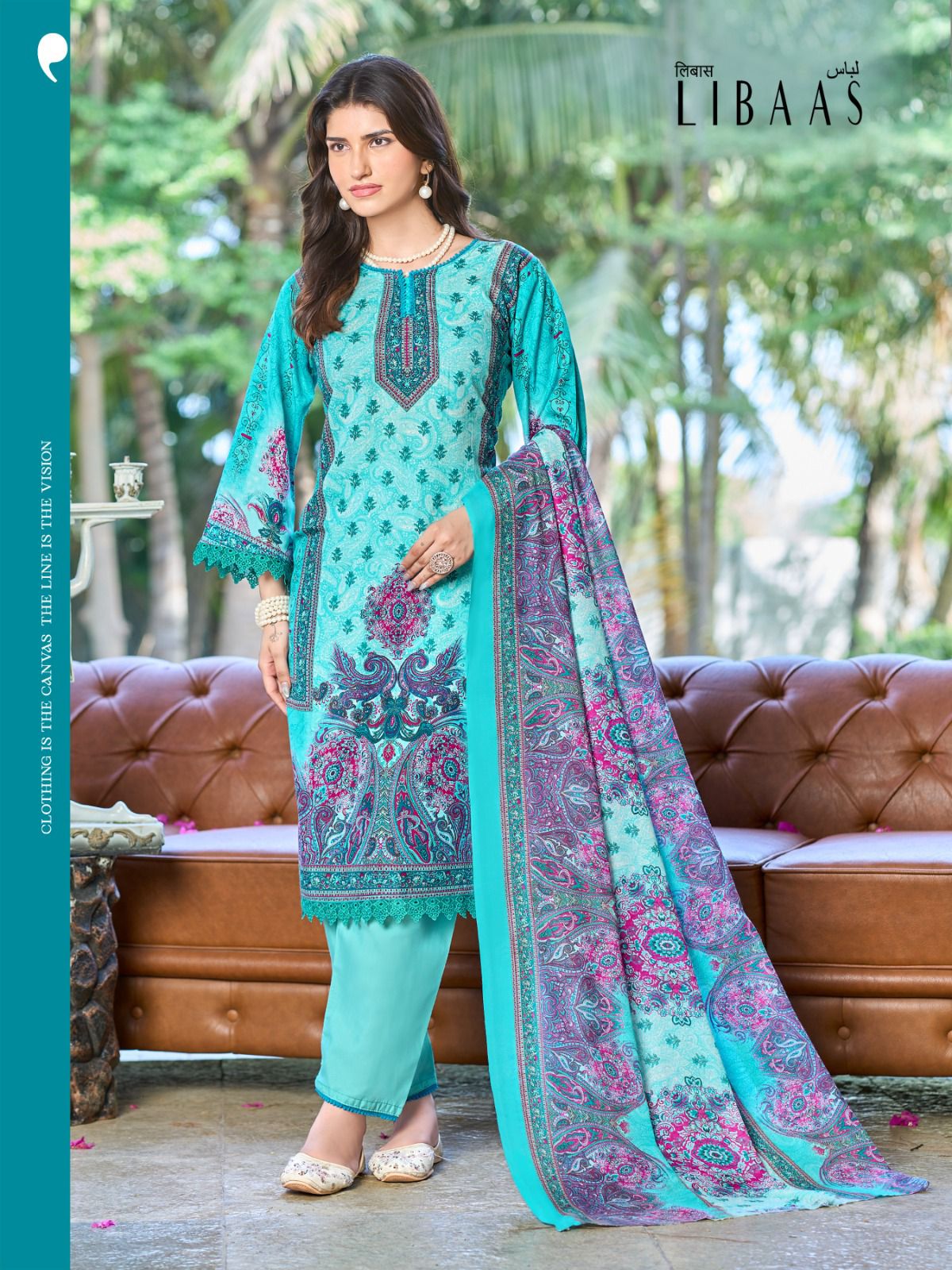 Libaas Vol 12 Ganesha Cotton Karachi Salwar Suits Exporter India