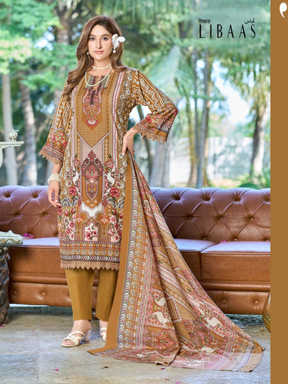 Libaas Vol 12 Ganesha Cotton Karachi Salwar Suits Exporter India
