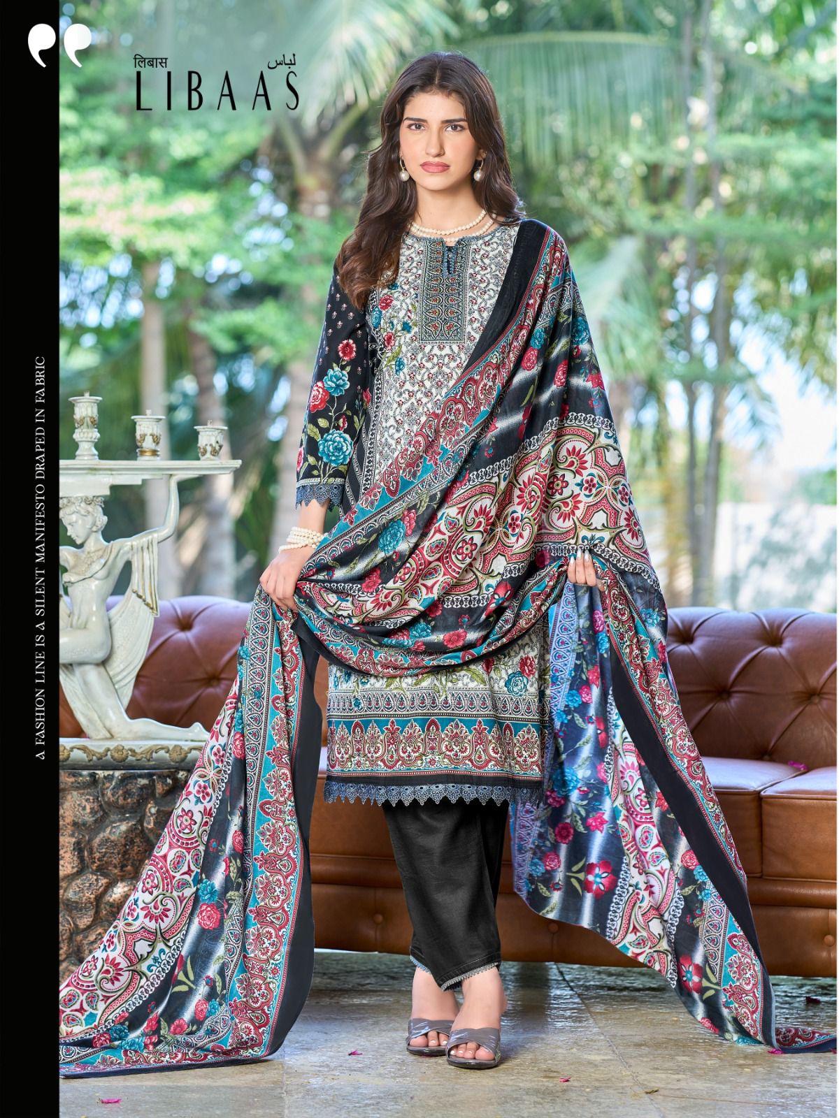 Libaas Vol 12 Ganesha Cotton Karachi Salwar Suits Exporter India