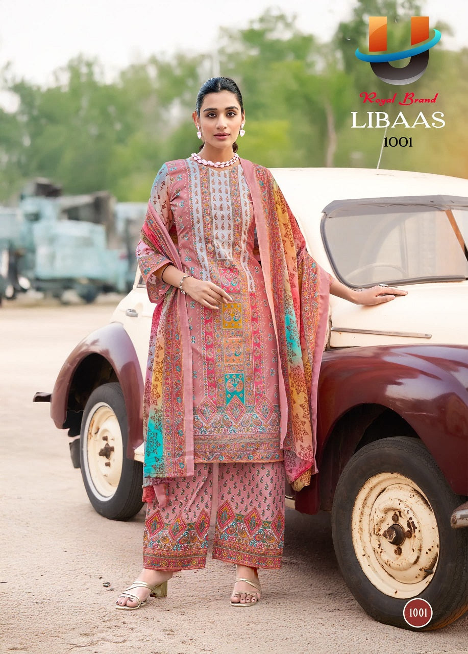 Libaas Vol 1 Royal Brand Cotton Karachi Salwar Suits Wholesaler