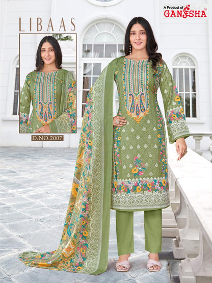 Libaas Vol 2 Ganesha Cotton Karachi Salwar Suits Supplier Gujarat