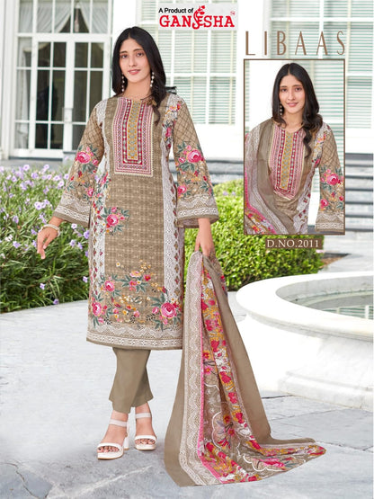 Libaas Vol 2 Ganesha Cotton Karachi Salwar Suits Supplier Gujarat