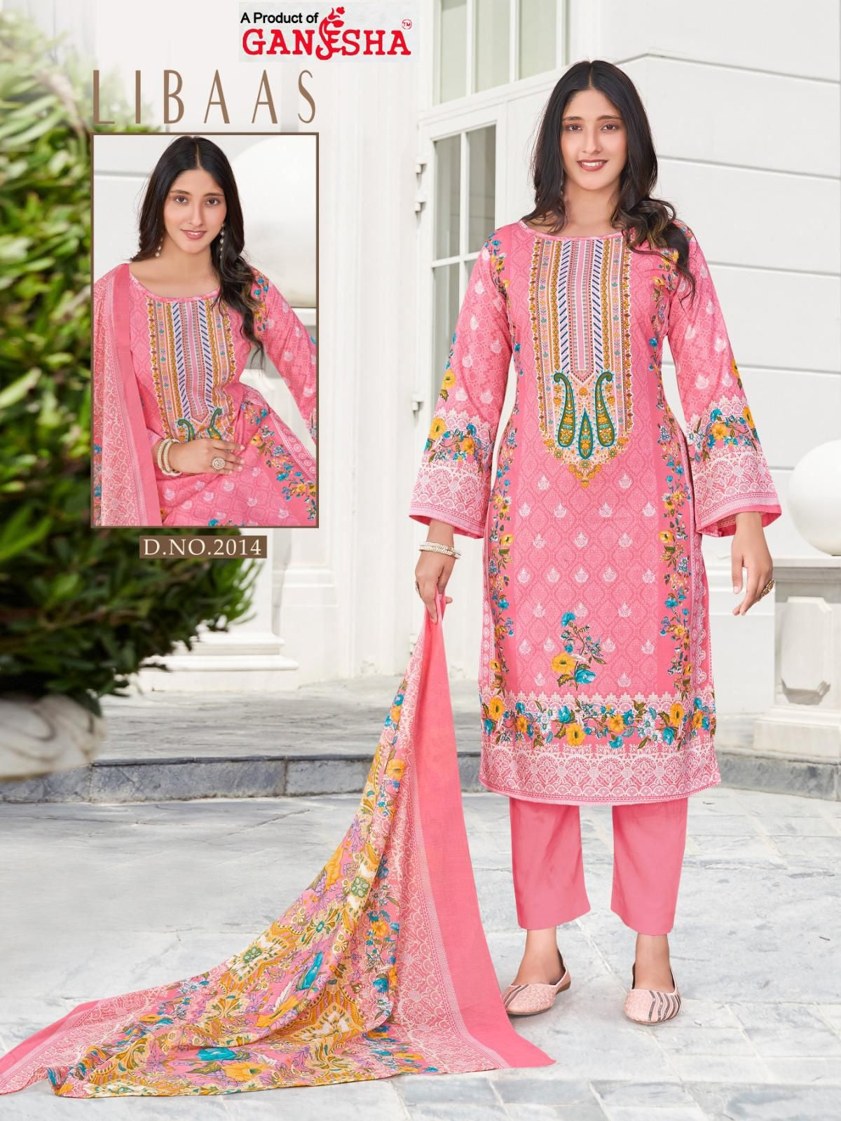 Libaas Vol 2 Ganesha Cotton Karachi Salwar Suits Supplier Gujarat