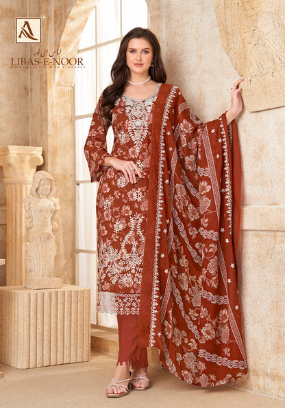 Libas E Noor Alok Cambric Cotton Karachi Salwar Suits Manufacturer Gujarat