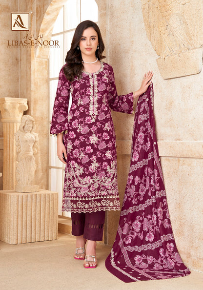 Libas E Noor Alok Cambric Cotton Karachi Salwar Suits Manufacturer Gujarat