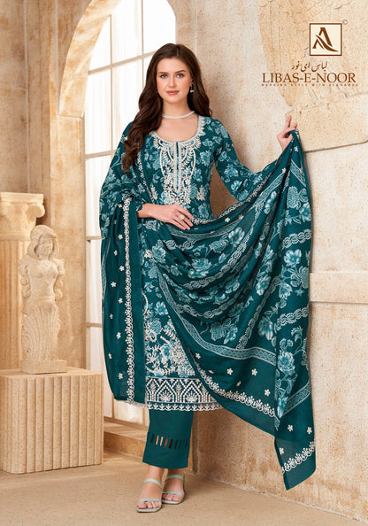 Libas E Noor Alok Cambric Cotton Karachi Salwar Suits Manufacturer Gujarat