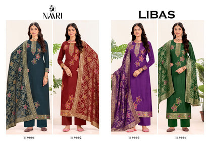 Libas Naari Muslin Jacquard Pant Style Suits Manufacturer