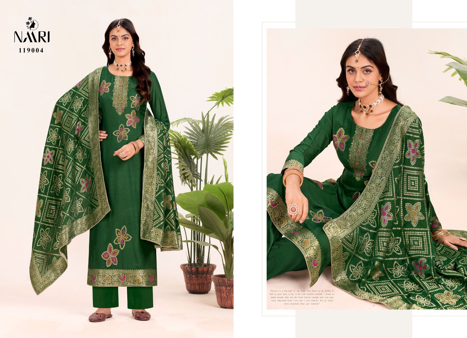 Libas Naari Muslin Jacquard Pant Style Suits Manufacturer