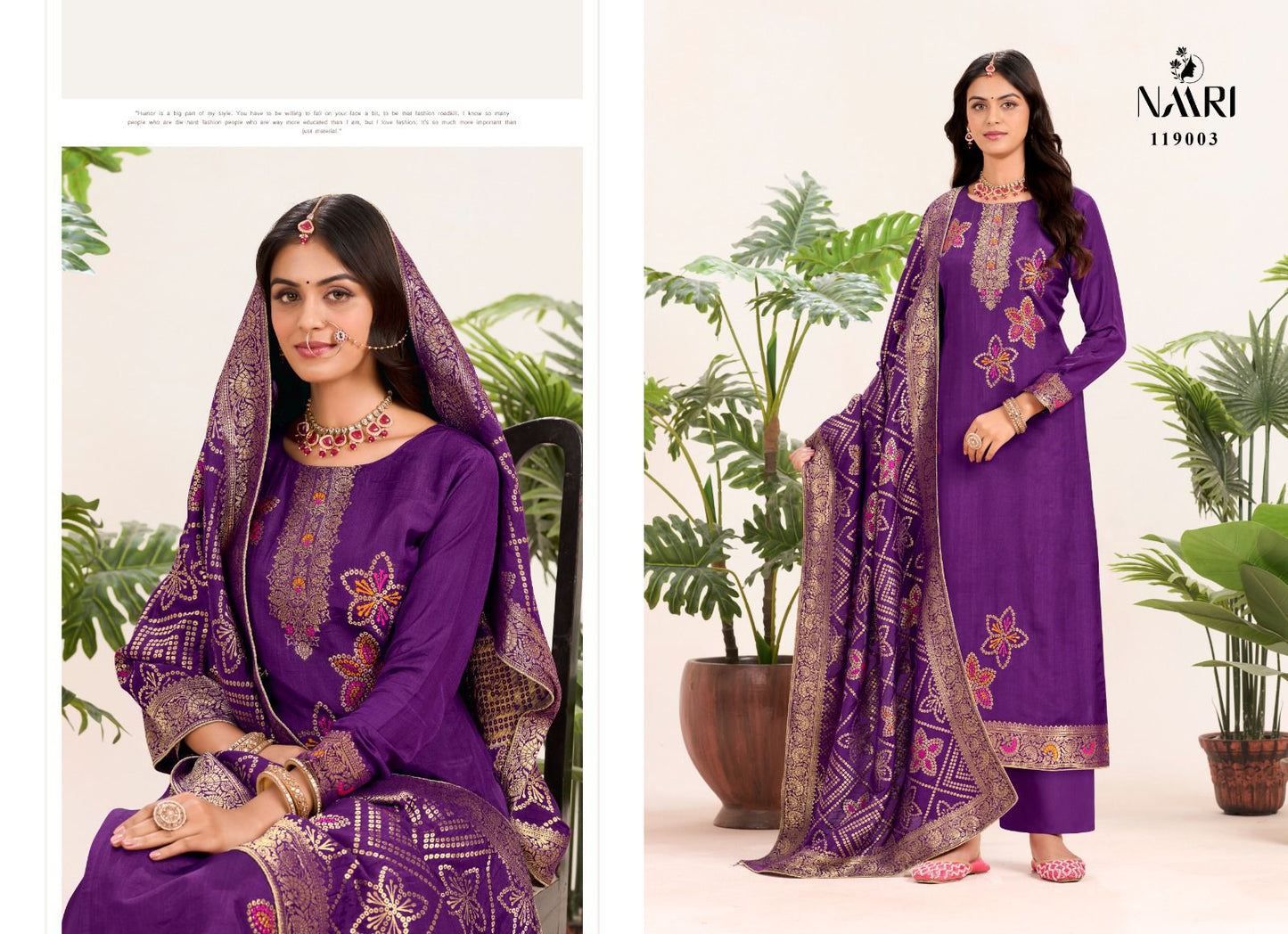 Libas Naari Muslin Jacquard Pant Style Suits Manufacturer
