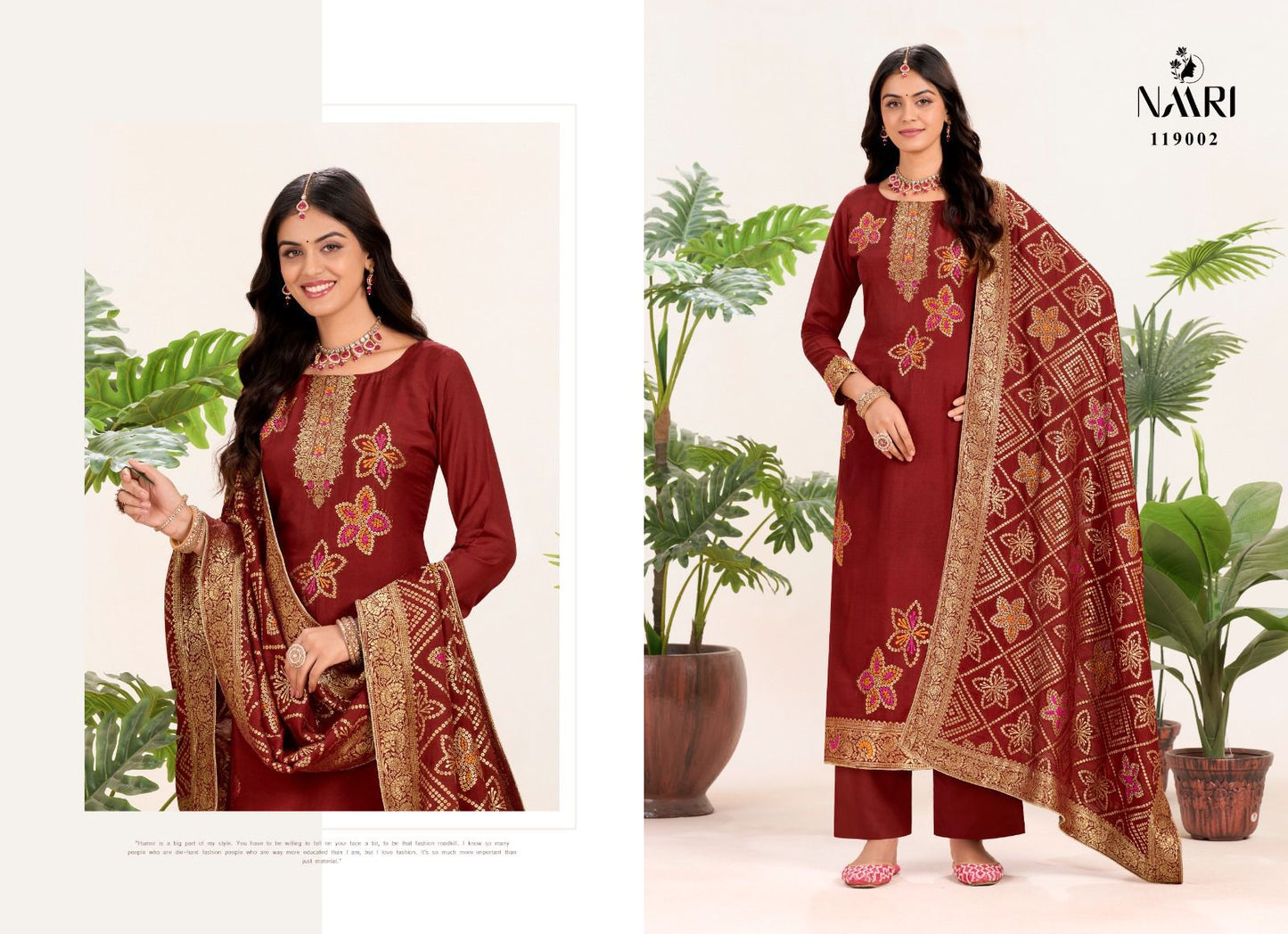 Libas Naari Muslin Jacquard Pant Style Suits Manufacturer