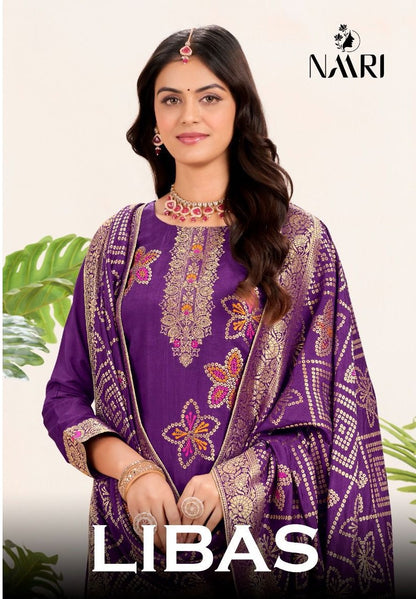 Libas Naari Muslin Jacquard Pant Style Suits Manufacturer