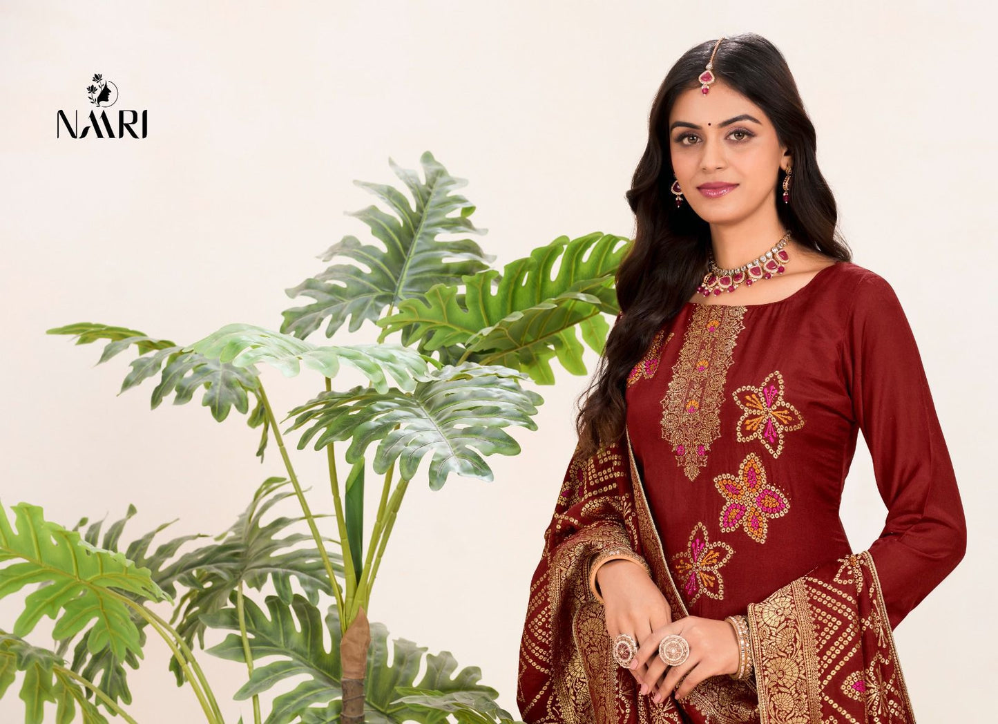 Libas Naari Muslin Jacquard Pant Style Suits Manufacturer