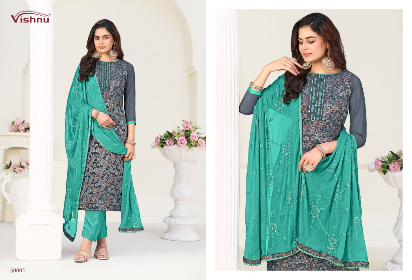 Libbas Vol 2 Vishnu Impex Georgette Pant Style Suits Wholesaler India