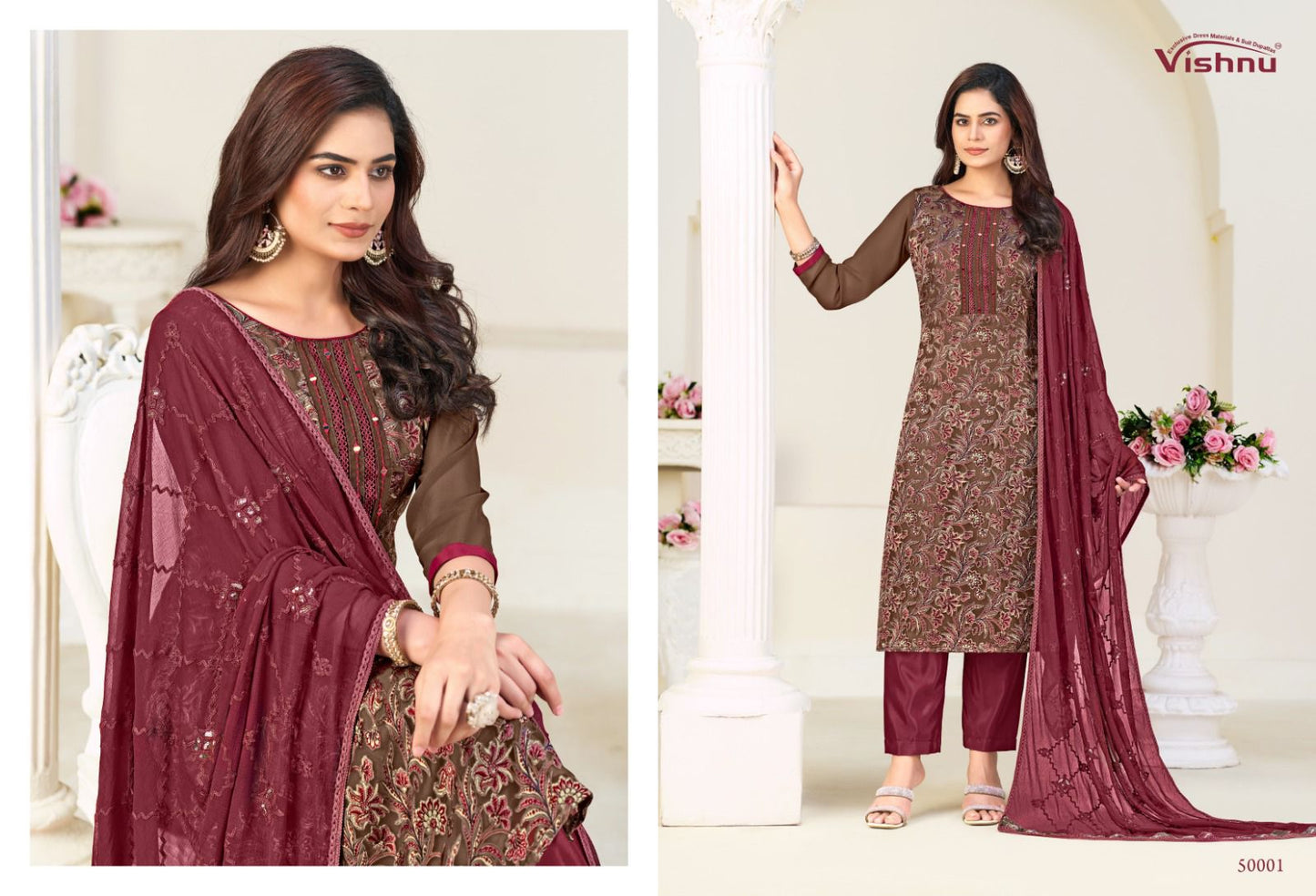 Libbas Vol 2 Vishnu Impex Georgette Pant Style Suits Wholesaler India