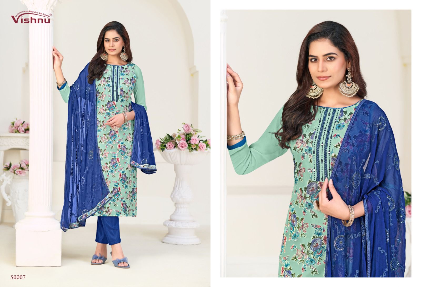 Libbas Vol 2 Vishnu Impex Georgette Pant Style Suits Wholesaler India