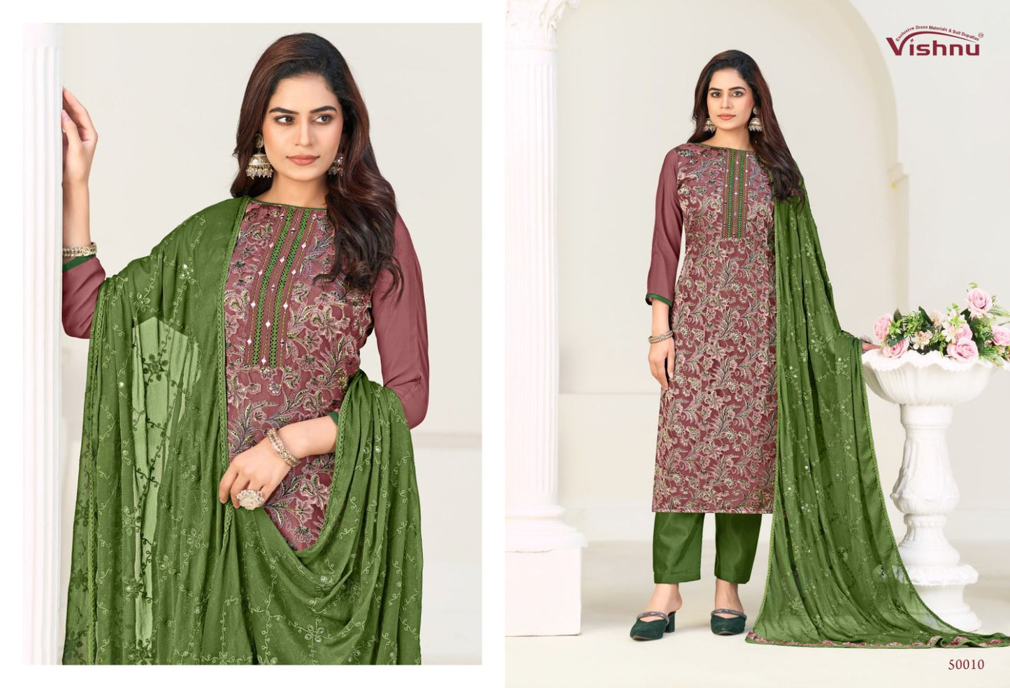 Libbas Vol 2 Vishnu Impex Georgette Pant Style Suits Wholesaler India