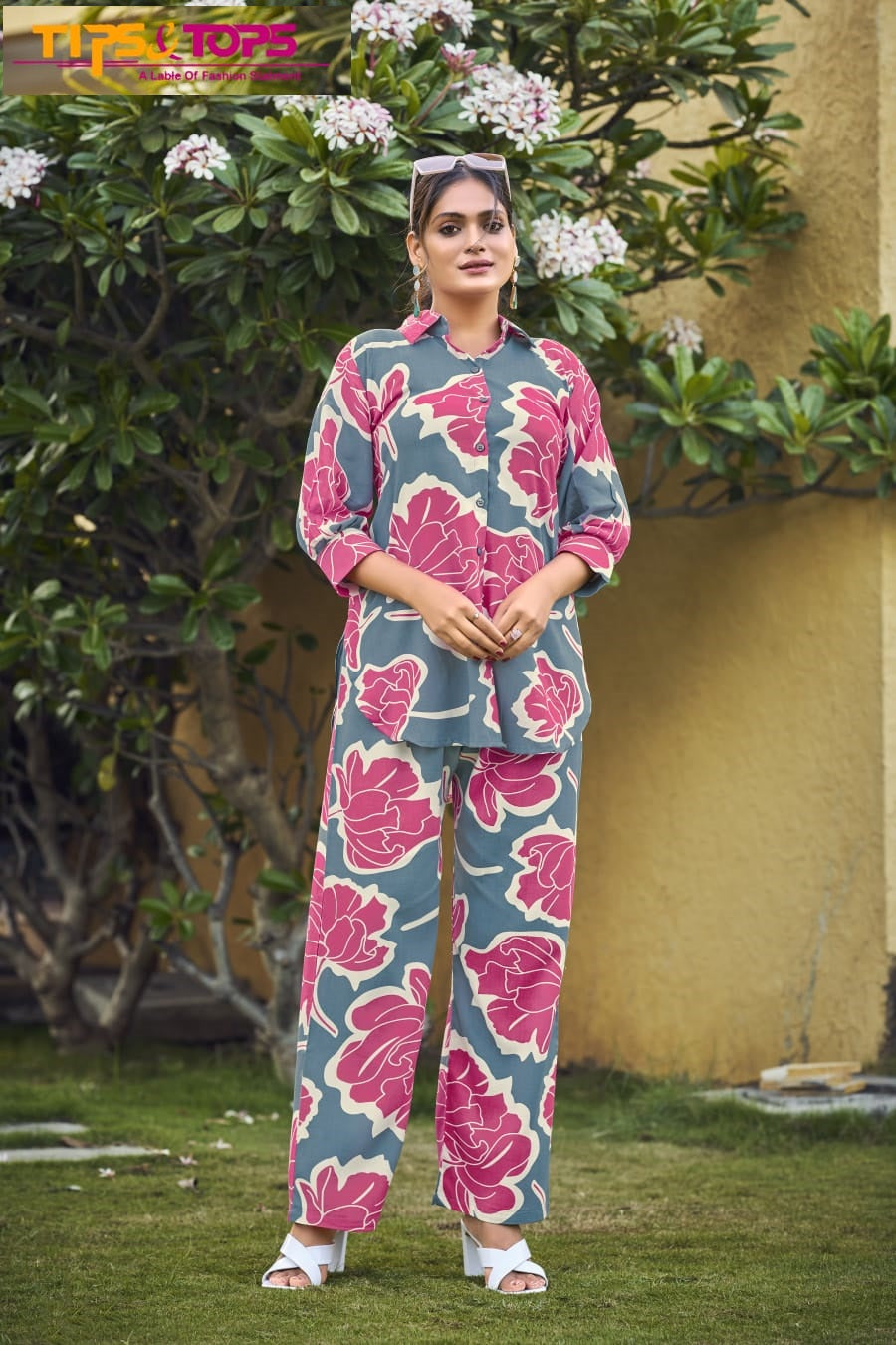 Lifestyle Tips Tops Reyon Co Ord Set Wholesaler Gujarat