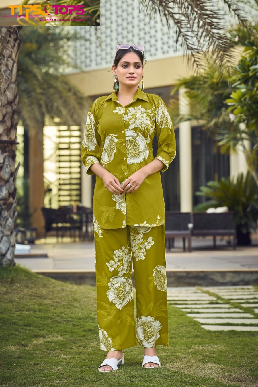 Lifestyle Tips Tops Reyon Co Ord Set Wholesaler Gujarat