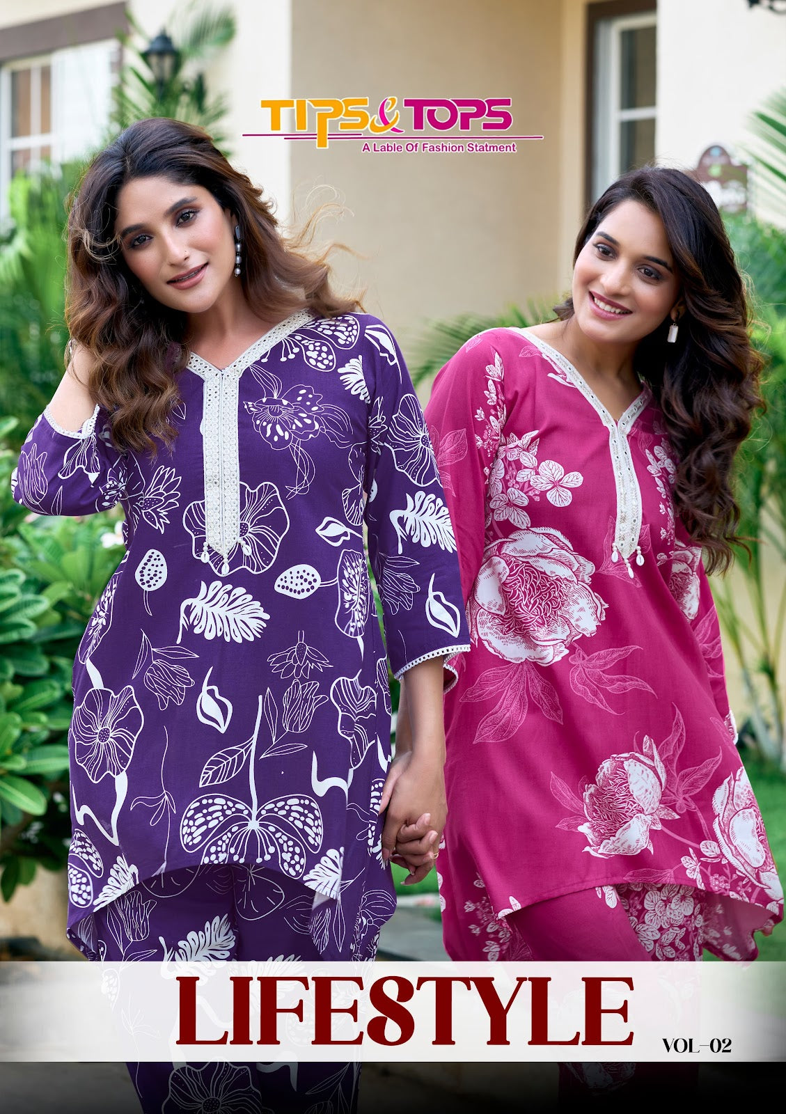 Lifestyle Vol 2 Tips Tops Reyon Co Ord Set Wholesale Price