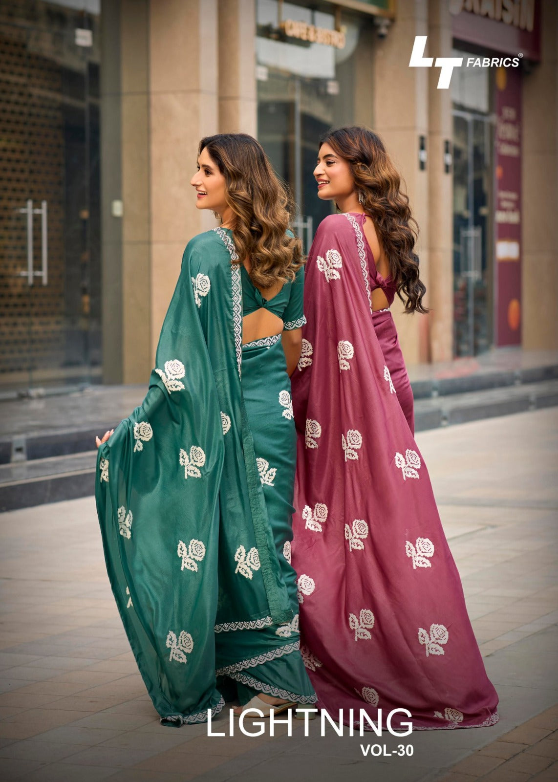 Lightning Vol 30 Lt Fabrics Silk Sarees Wholesaler Gujarat