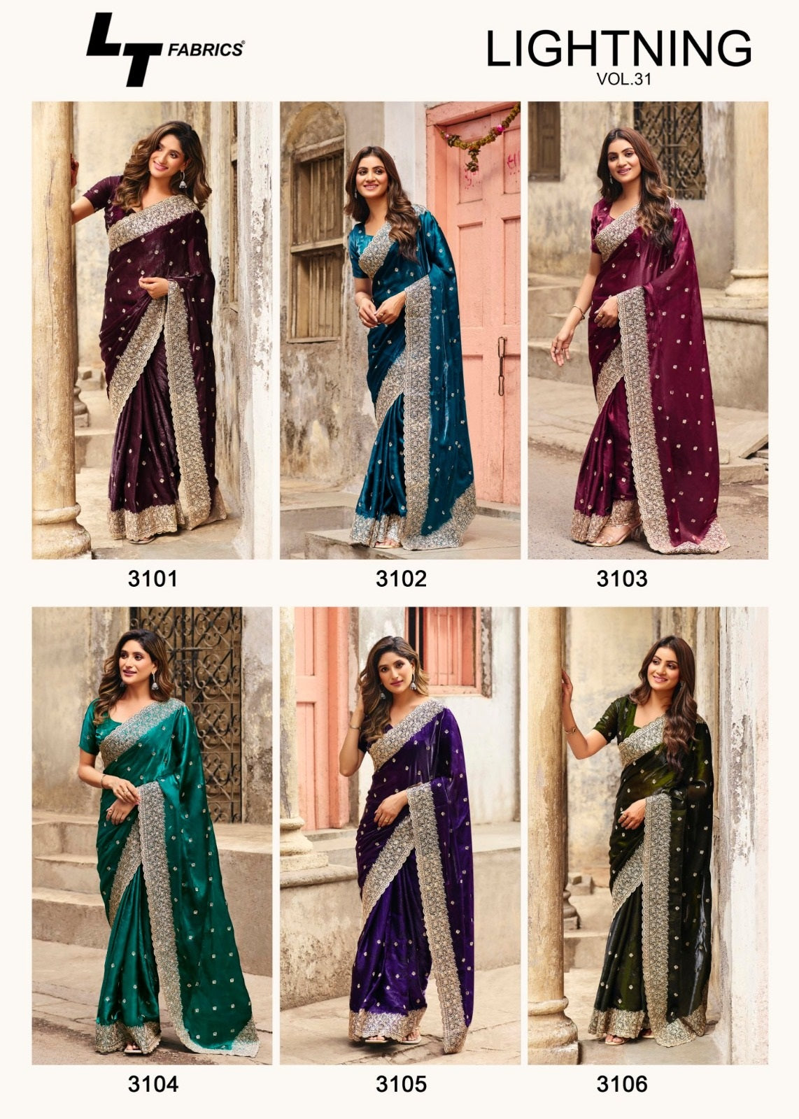 Lightning Vol 31 Lt Fabrics Silk Sarees Wholesaler