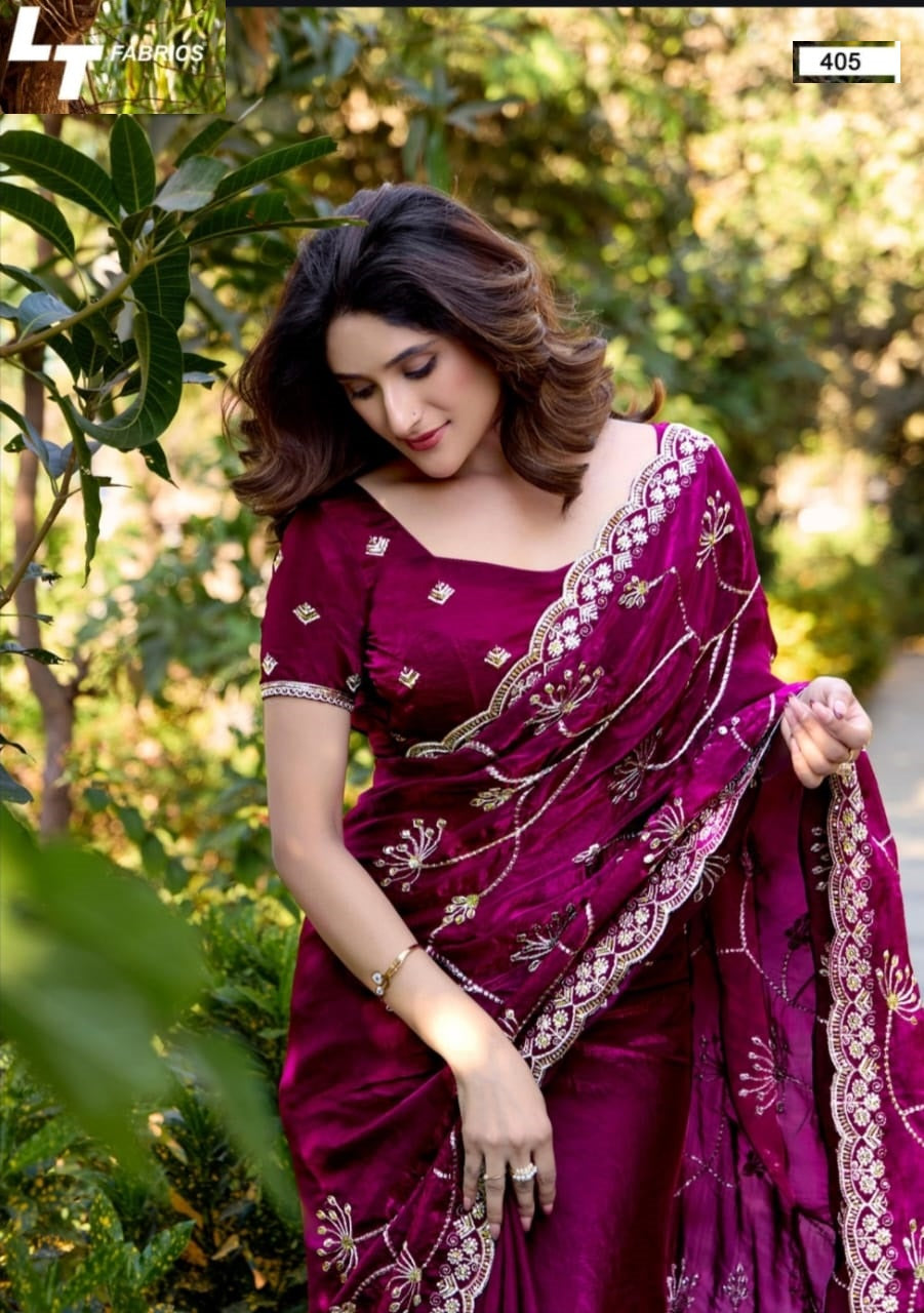 Lightning Vol 4 Lt Fabrics Malai Silk Sarees Manufacturer India