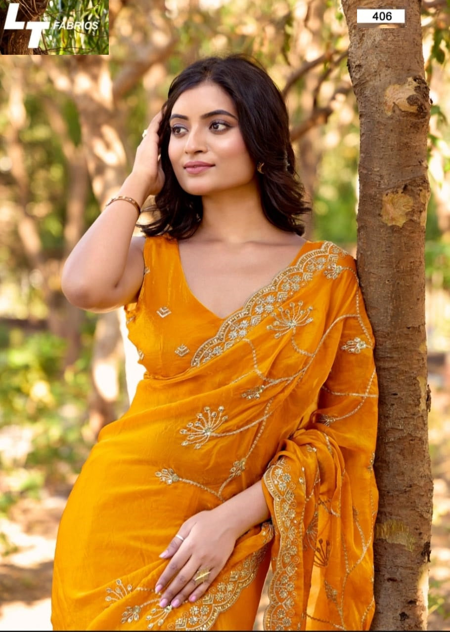 Lightning Vol 4 Lt Fabrics Malai Silk Sarees Manufacturer India