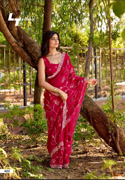 Lightning Vol 4 Lt Fabrics Malai Silk Sarees Manufacturer India