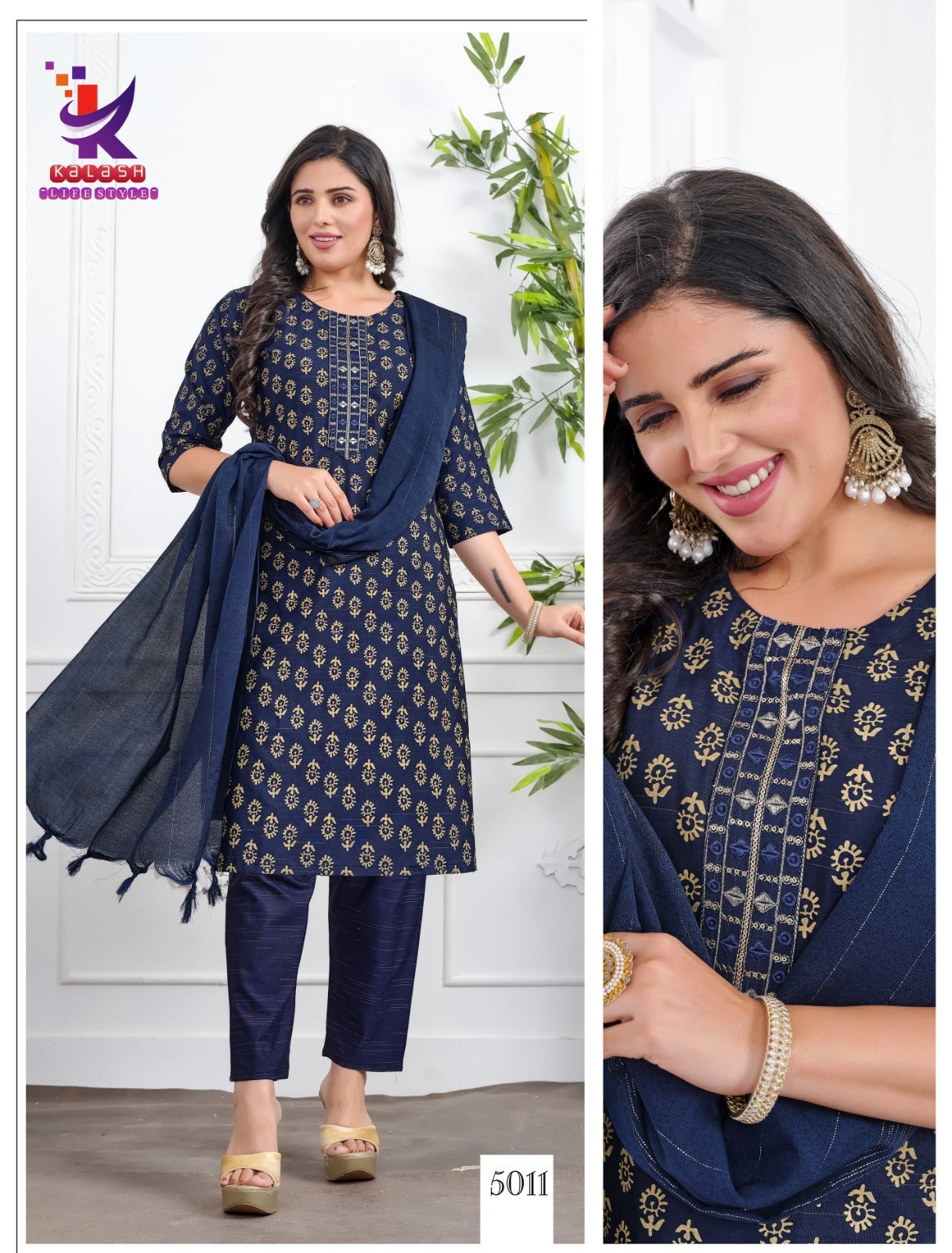 Like That 4 Mlm Kalash Lifestyle Readymade Cotton Pant Suits Exporter Gujarat