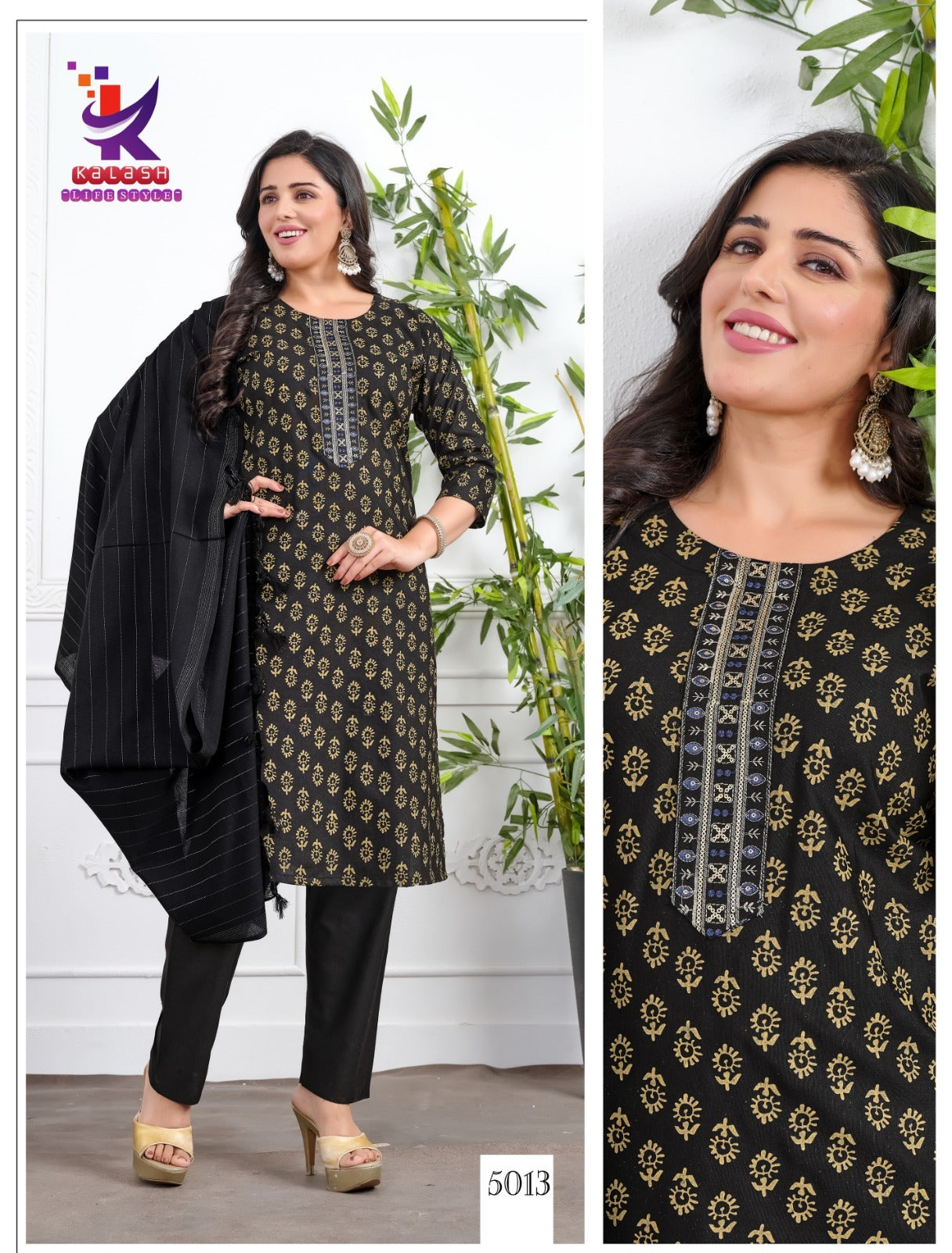 Like That 4 Mlm Kalash Lifestyle Readymade Cotton Pant Suits Exporter Gujarat