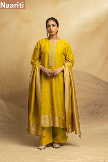 Likita 2828 Naariti Raw Silk Pant Style Suits Manufacturer