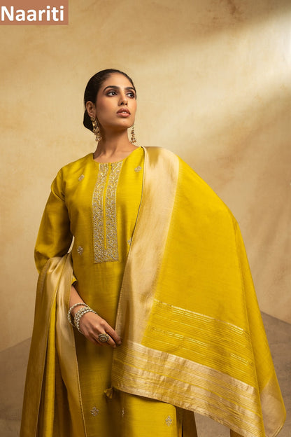 Likita 2828 Naariti Raw Silk Pant Style Suits Manufacturer