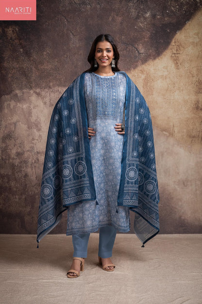 Lila 5566 Naariti Linen Pant Style Suits Supplier India