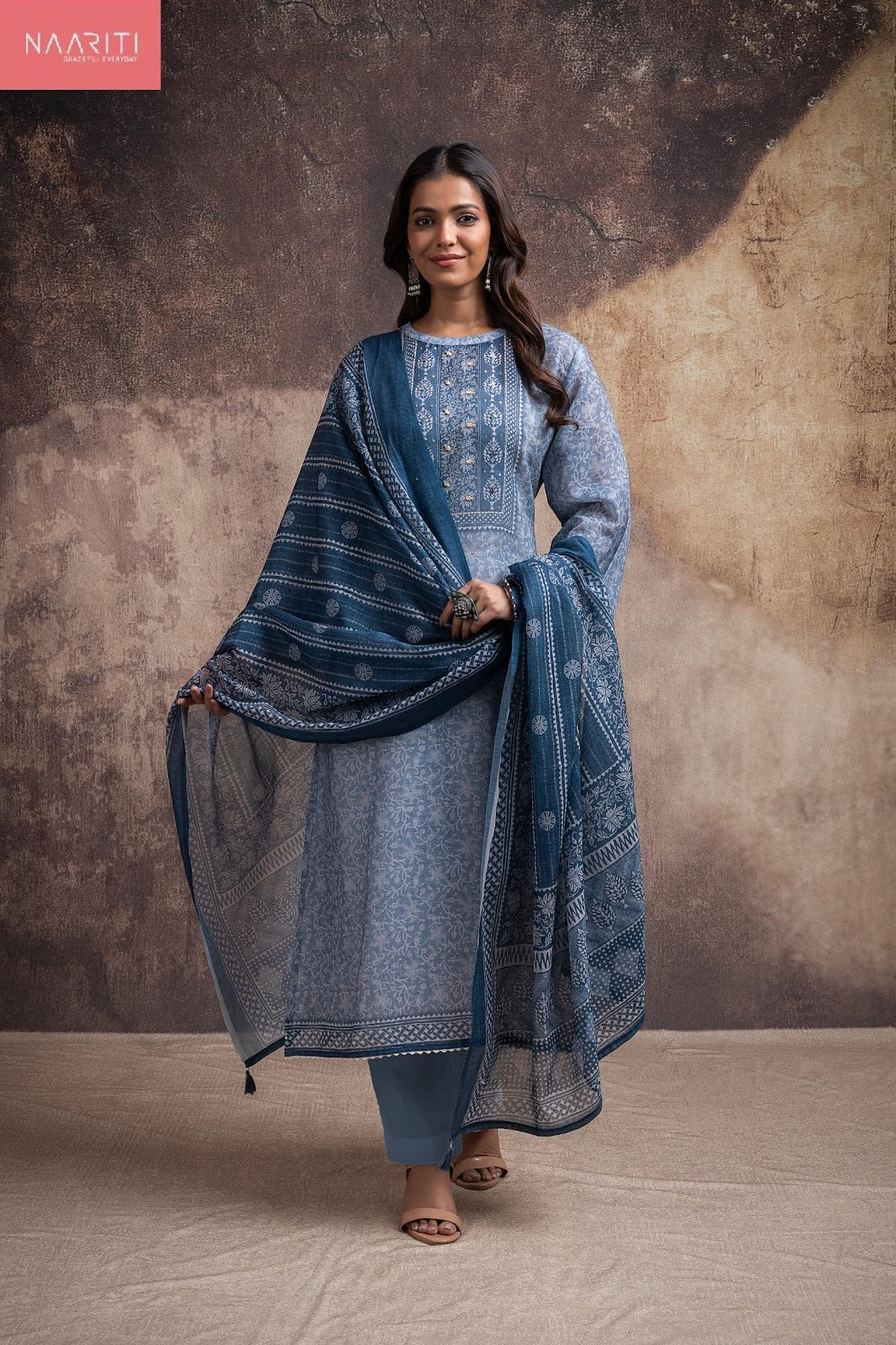 Lila 5566 Naariti Linen Pant Style Suits Supplier India
