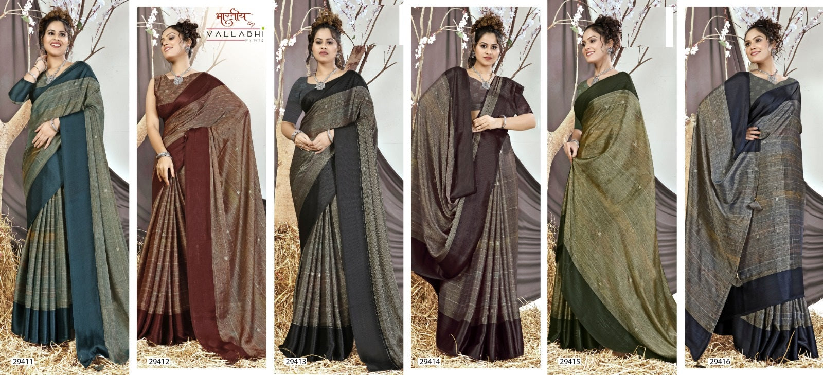 Liliana 2 Vallabhi Prints Brasso Sarees Exporter Ahmedabad