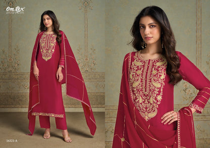 Liliana Omtex Silk Pant Style Suits Supplier Gujarat