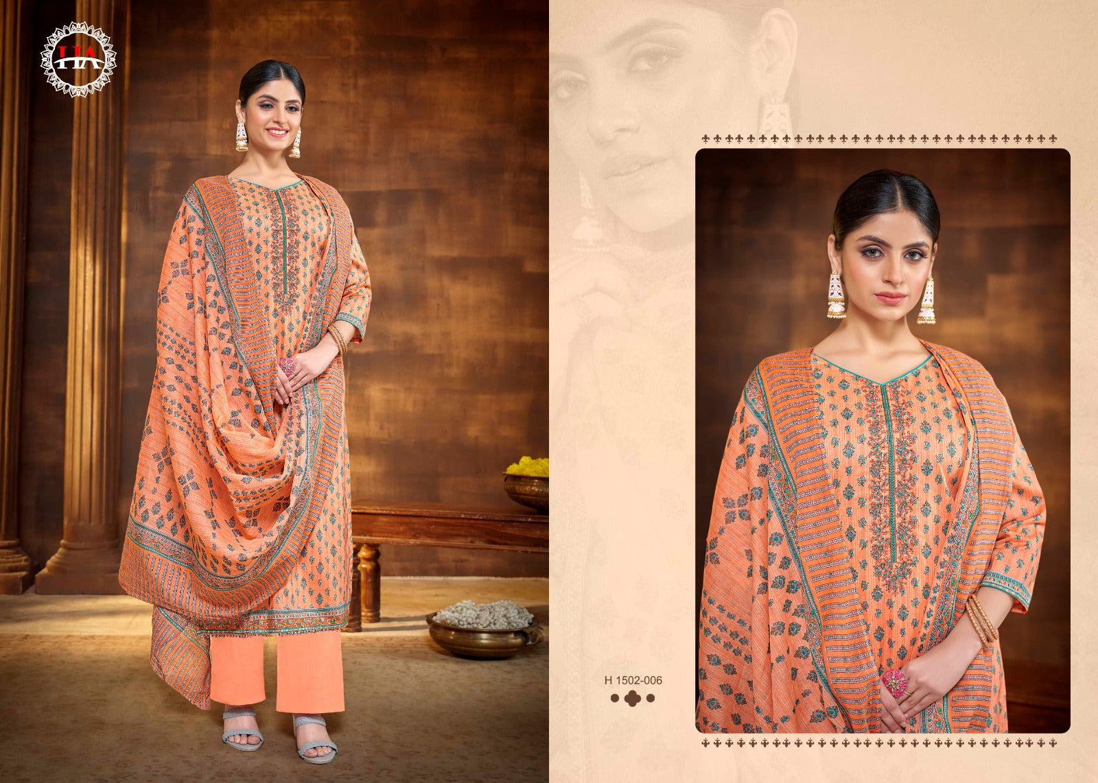 Lilly Harshit Fashion Cotton Pant Style Suits Exporter Gujarat