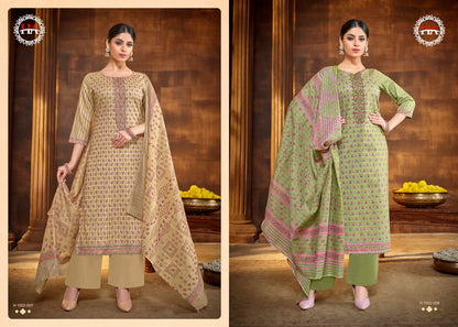 Lilly Harshit Fashion Cotton Pant Style Suits Exporter Gujarat