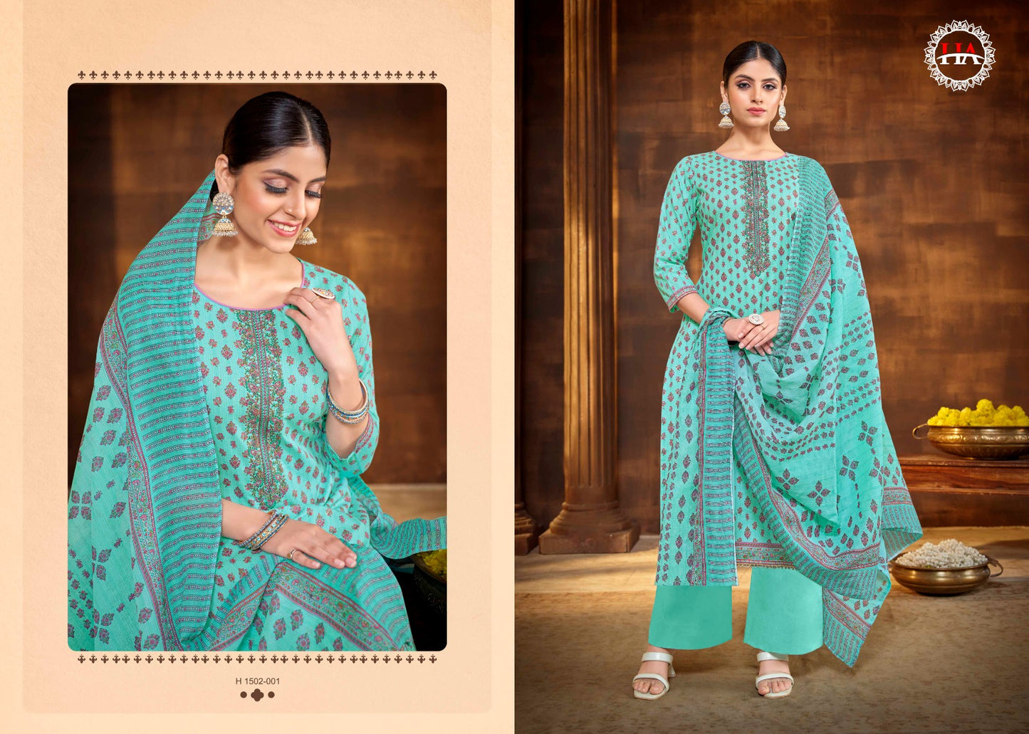 Lilly Harshit Fashion Cotton Pant Style Suits Exporter Gujarat