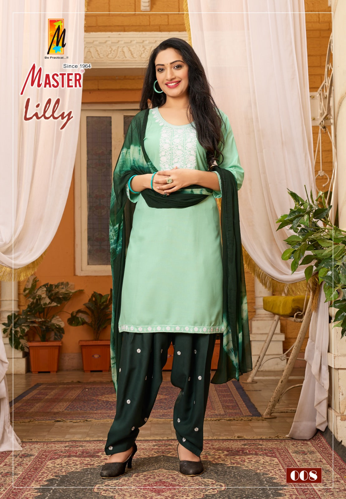 Lilly Patiyala Master Rayon Readymade Salwar Suits Exporter Ahmedabad
