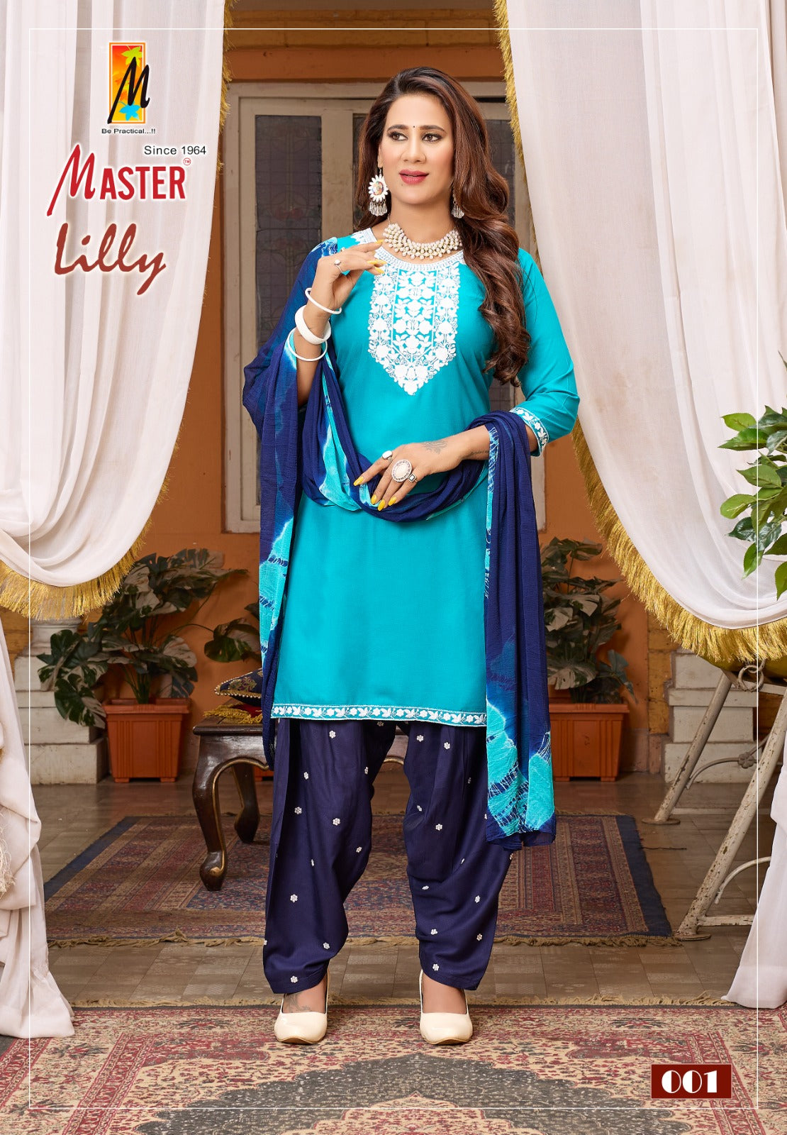 Lilly Patiyala Master Rayon Readymade Salwar Suits Exporter Ahmedabad