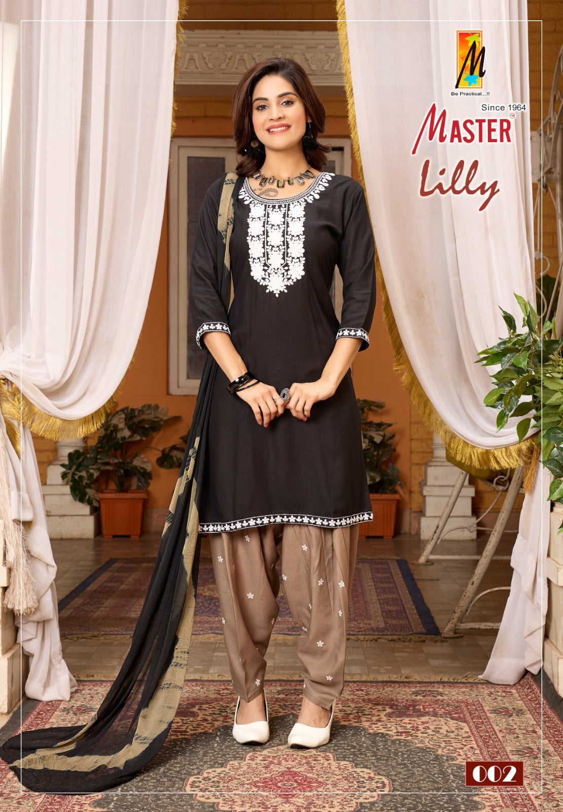 Lilly Patiyala Master Rayon Readymade Salwar Suits Exporter Ahmedabad