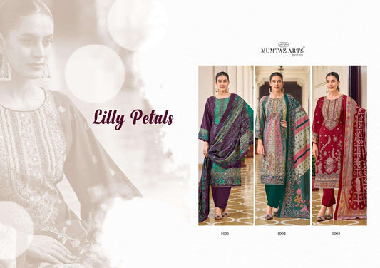 Lilly Petals Mumtaz Arts Modal Silk Karachi Salwar Suits Wholesale Rate