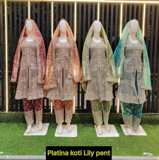 Lily Koti 1504 Tj Georgette Pakistani Salwar Suits