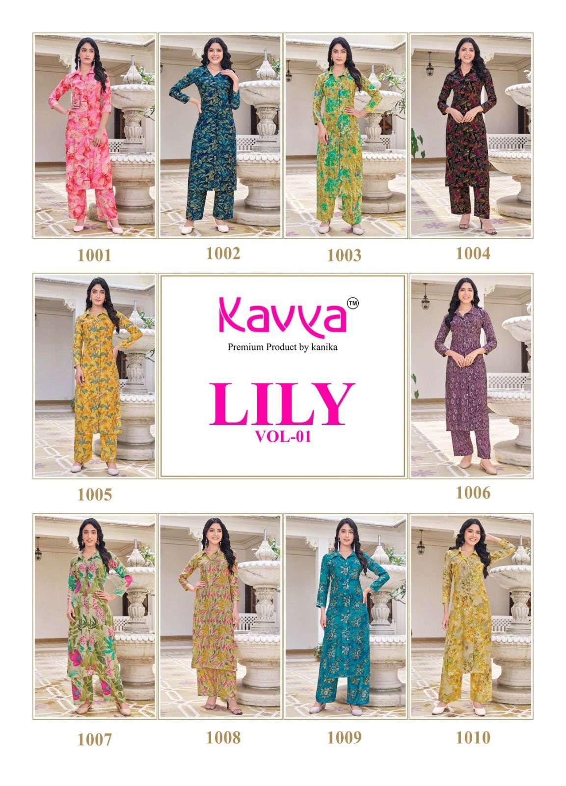 Lily Vol 1 Kavya Chanderi Kurti Plazzo Set Wholesale Price