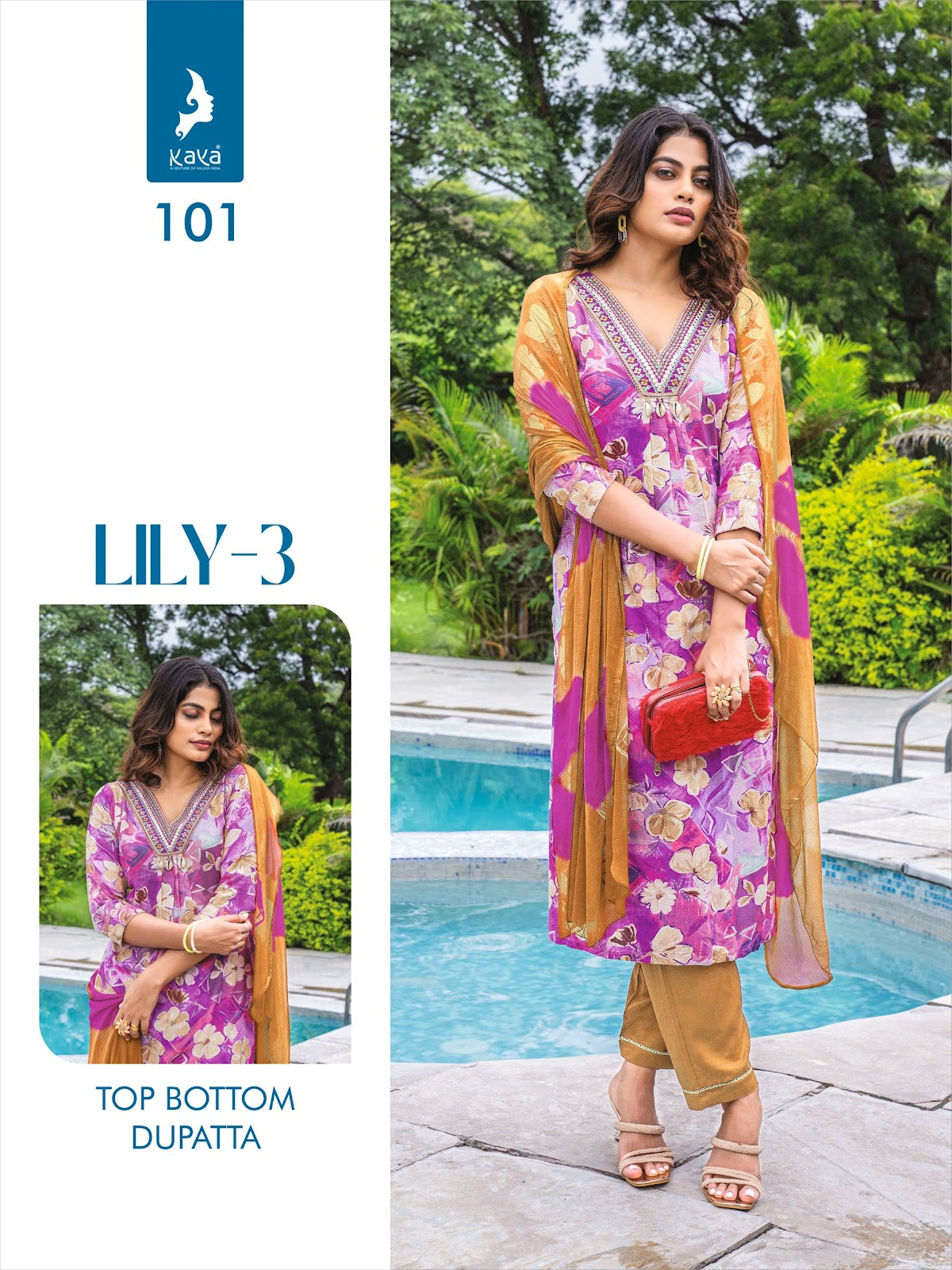 Lily Vol 3 Kaya Rayon Foil Readymade Pant Style Suits Wholesale
